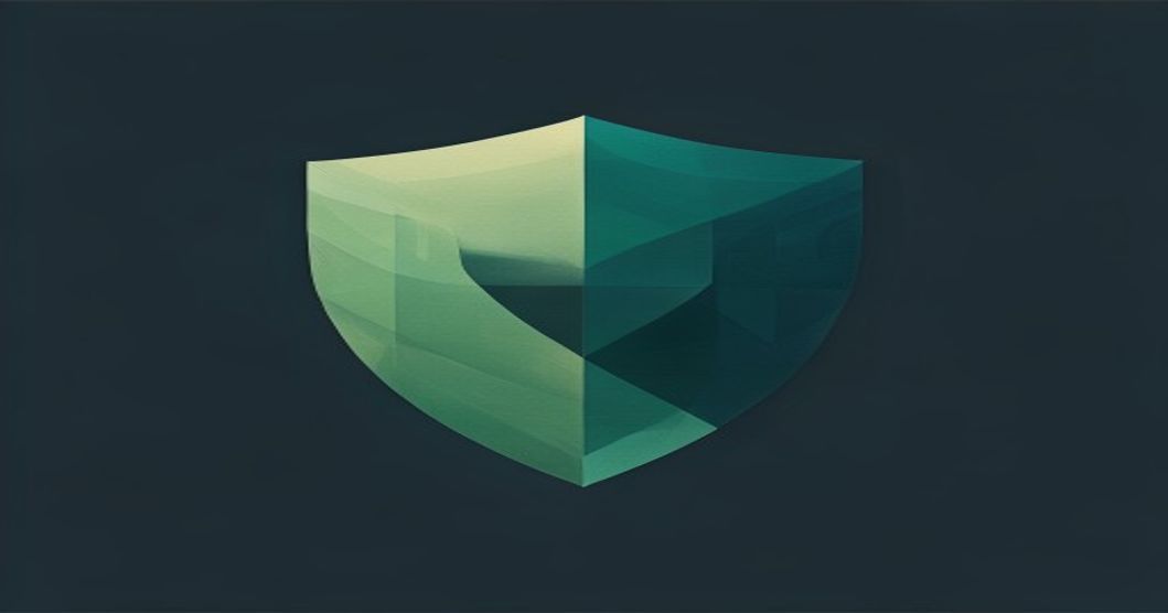 Abstract geometric shield representing privacy-first AI